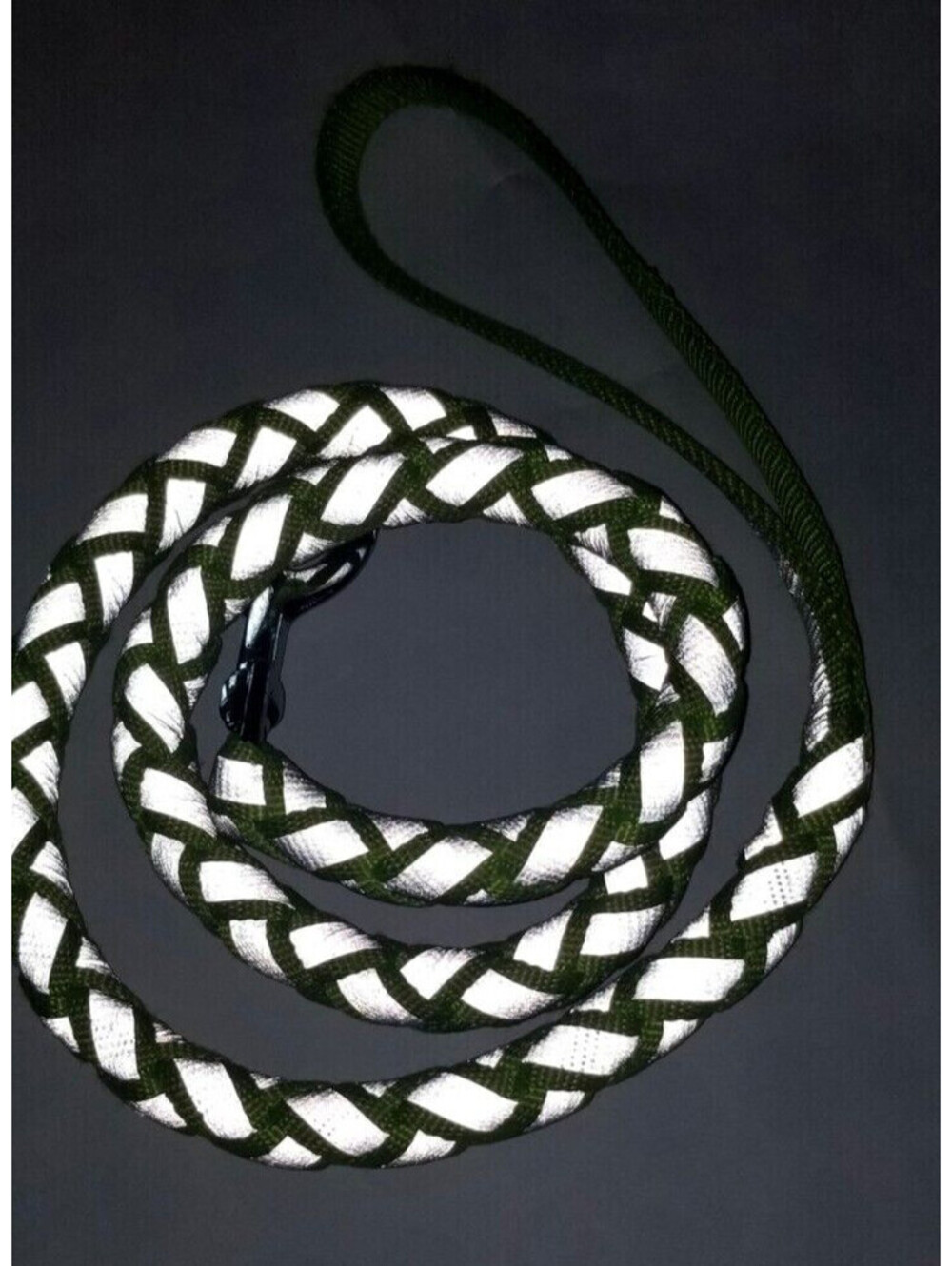 BRIGHT YELLOW REFLECTIVE SAFETY DOG PET LEASH LEAD 3FT - Picture 2 of 2